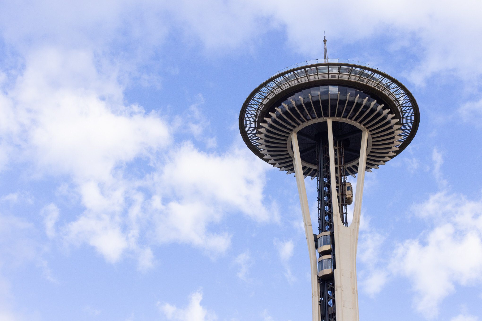 space-needle-opens-first-otis-double-deck,-panoramic-glass-elevator