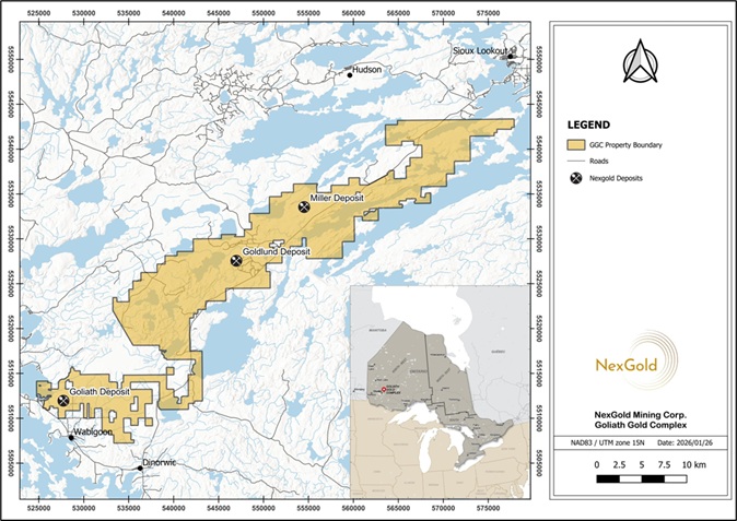 nexgold-initiates-a-25,000-metre-infill-diamond-drill-program-at-the-goliath-gold-complex,-ontario