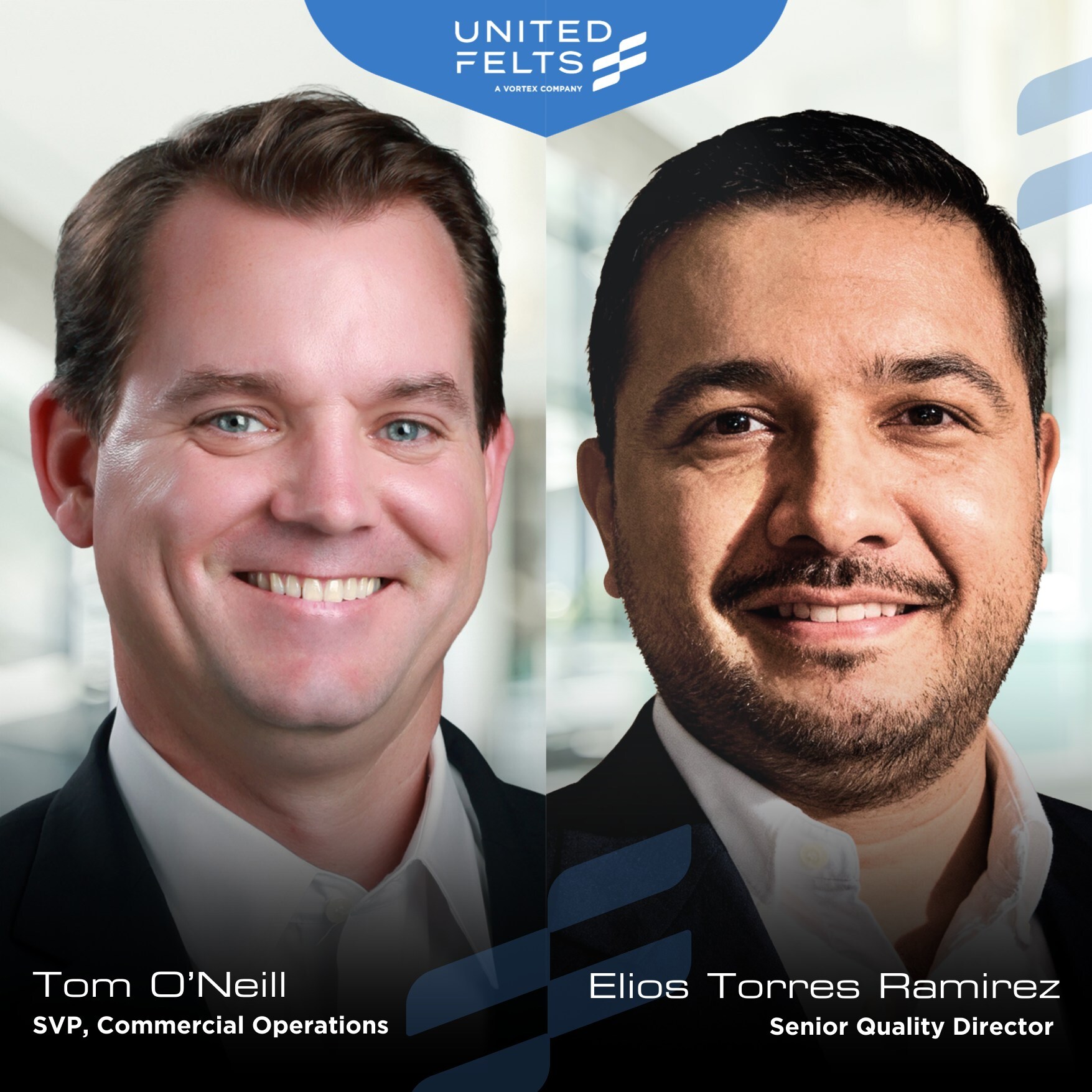 united-felts-names-new-svp,-commercial-operations-and-senior-quality-director-to-expand-market-reach-and-elevate-cipp-manufacturing-quality